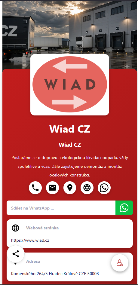 Ukázka digitálního profilu Wiad CZ